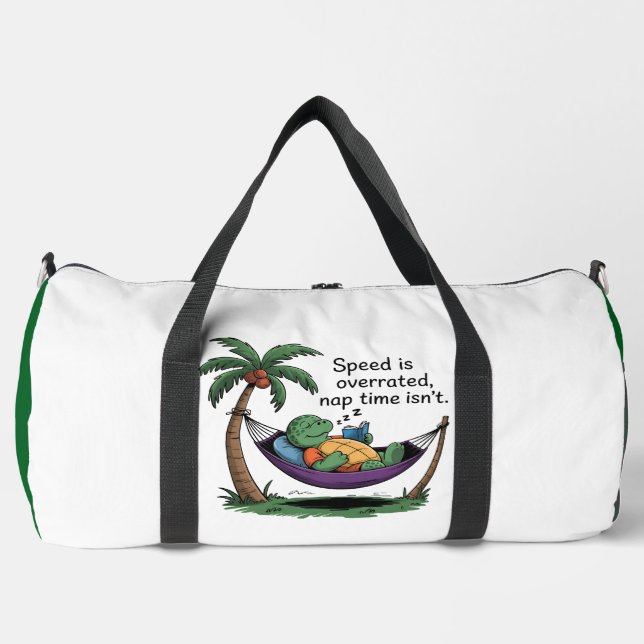 Schildkröten-Hängematten-Schlafenszeit Überbewerte Duffle Bag (Vorderseite)