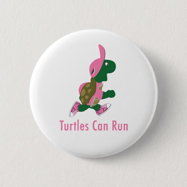 Schildkröten können laufen button (Vorderseite)