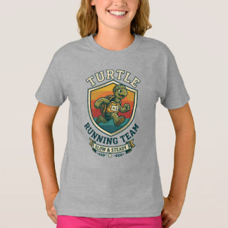 Schildkröten-Laufteam Langsamer Steter Läufer T-Shirt