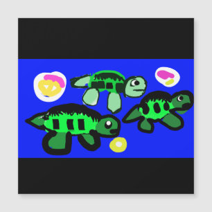 Schildkröten Leben Magnetkarte
