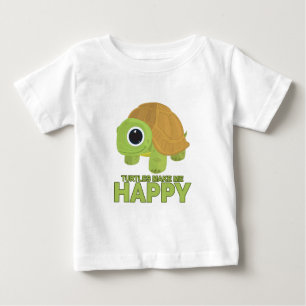 Schildkröten machen mich glücklich baby t-shirt