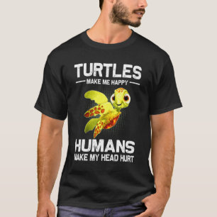 Schildkröten machen mich glücklich Funny Animal Li T-Shirt