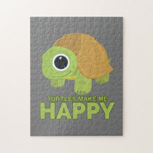 Schildkröten machen mich glücklich puzzle