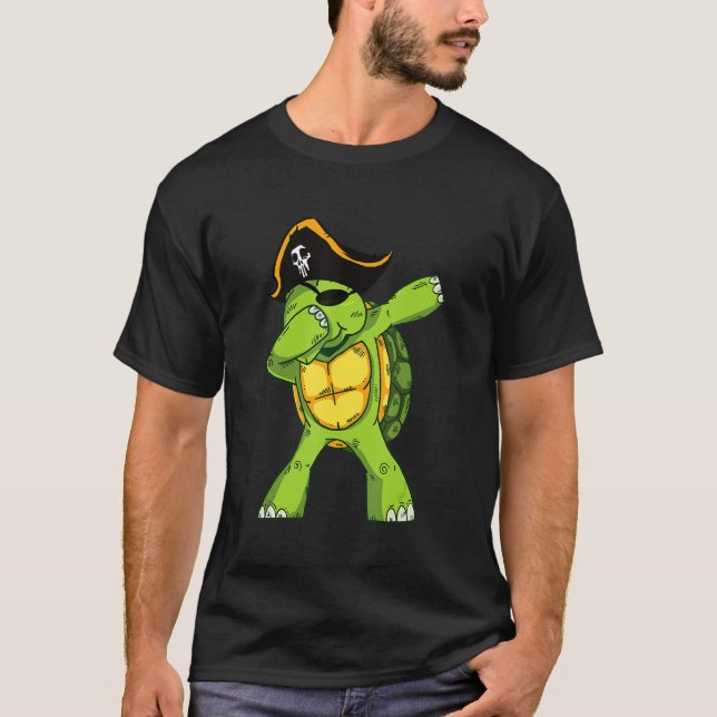 Schildkröten mit Piratenhut T-Shirt (Vorderseite)