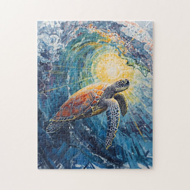 Schildkröten-Odyssee Puzzle (Vertikal)