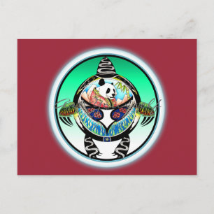 Schildkröten-Panda Postkarte