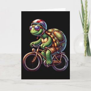 Schildkröten-Radfahrer-Liebhaber-Rad für Radfahrer Karte