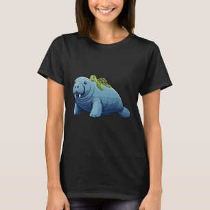 Schildkröten-Reit-Manatee-Kostüm Meer-Tierliebhabe T-Shirt