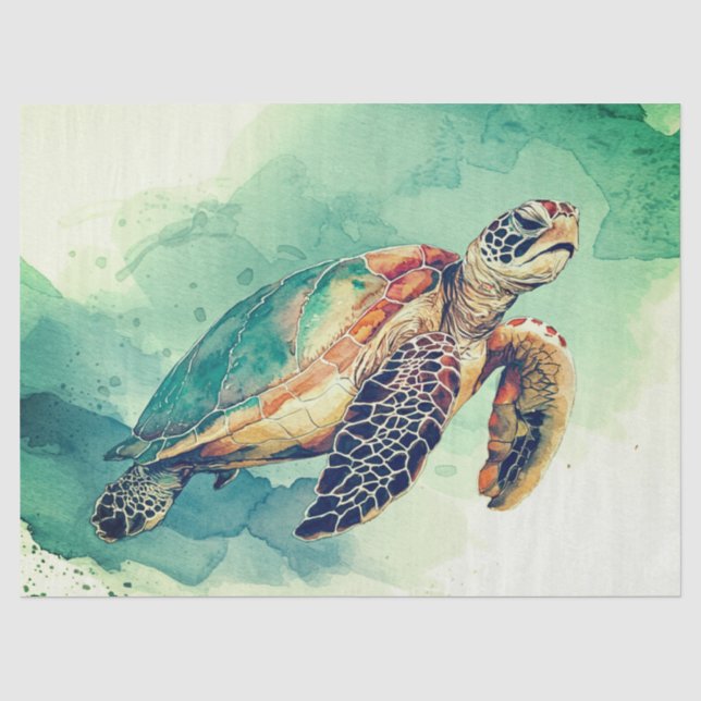 Schildkröten-Seidenpapier Seidenpapier (Vorderseite)