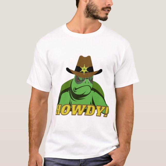 Schildkröten-Sheriff T-Shirt (Vorderseite)