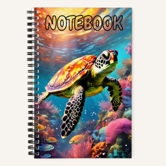 Schildkröten-Spiralblock Notizbuch