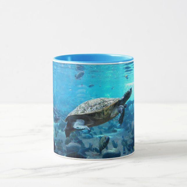Schildkröten und Fische Tasse (Zentrum)