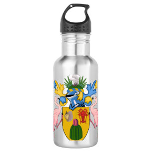 Schildkröten und Kaikosinseln Edelstahlflasche