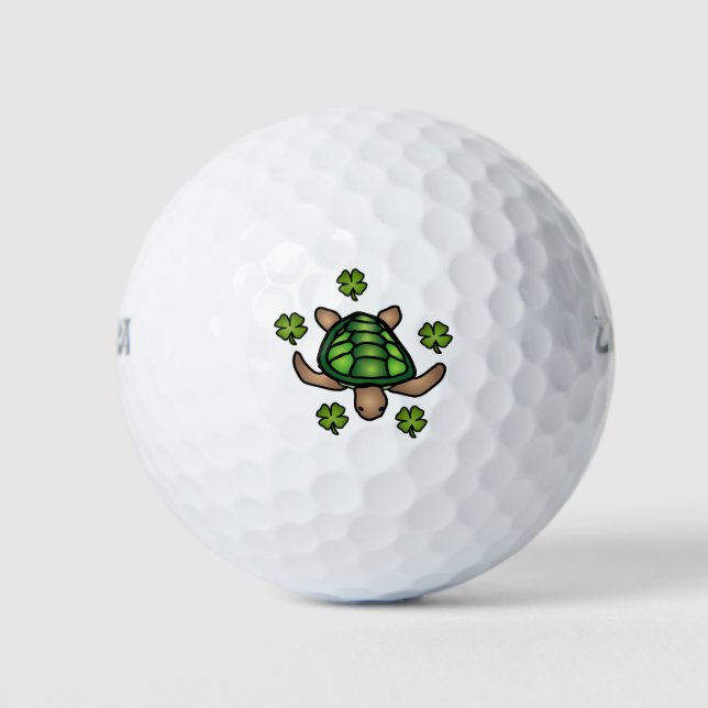 Schildkröten und Kehlen Golfball (Vorderseite)