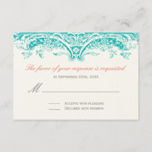 Schildkröten- und KorallenReplik-Karten - UAWG RSVP Karte