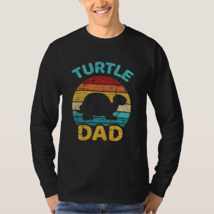 Schildkröten-Vater Vintage Retro Vatertagsgeschenk T-Shirt