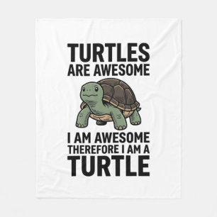 Schildkröten-Zitat Vintage-Gravur-Vektor-T-Shirt-D Fleecedecke