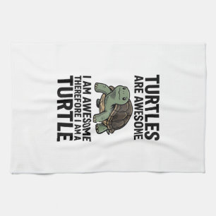Schildkröten-Zitat Vintage-Gravur-Vektor-T-Shirt-D Geschirrtuch