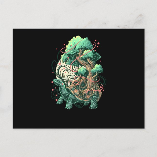 Schildkrötenbaum Postkarte (Vorderseite)