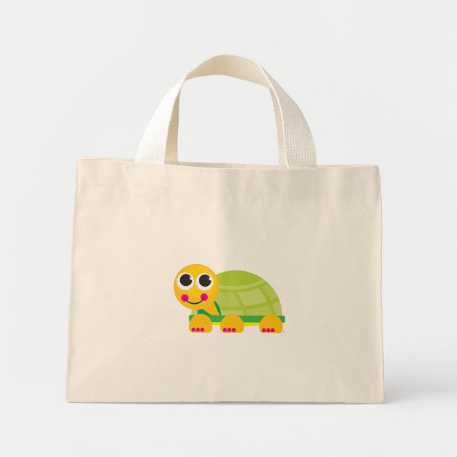 Schildkrötenbeutel Mini Stoffbeutel (Vorne)