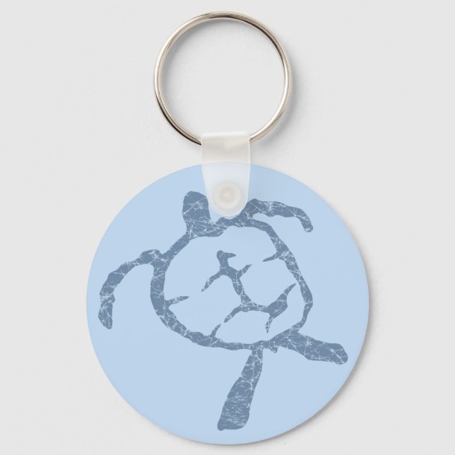 Schildkrötenblau Schlüsselanhänger (Vorderseite)