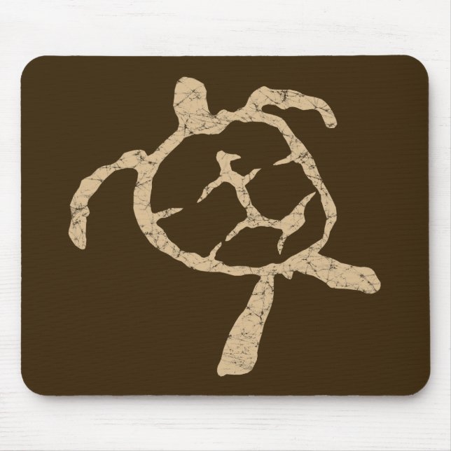 Schildkrötenbraun Mousepad (Vorne)