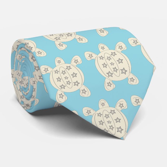 Schildkrötendesign Krawatte (Gerollt)