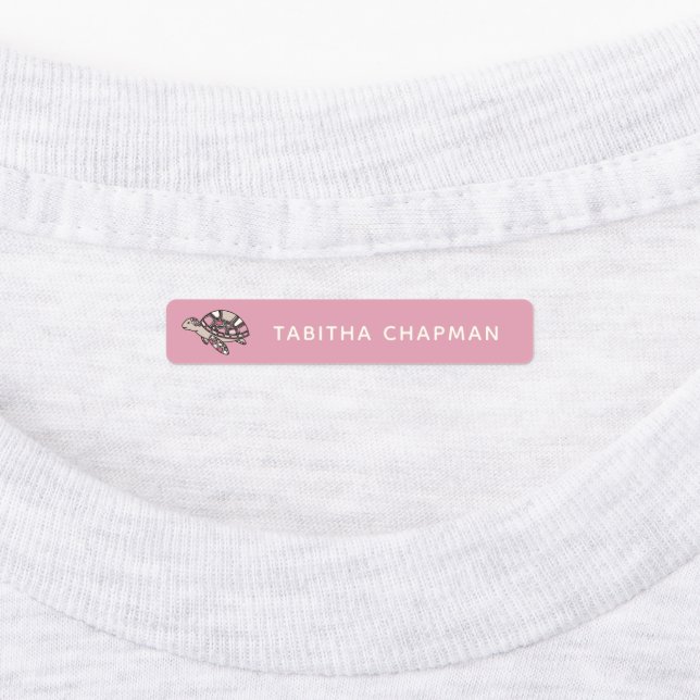 Schildkröteneisen-Bekleidungsmarken Etiketten (Befestigt)