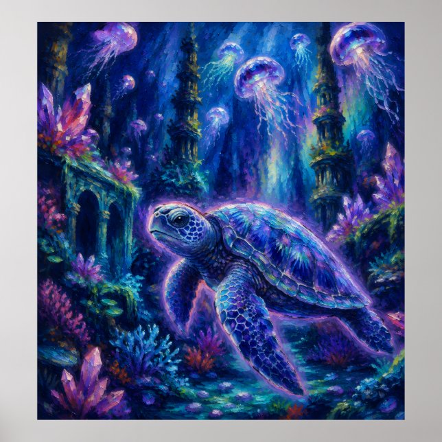 Schildkrötenfantasie Poster (Vorne)