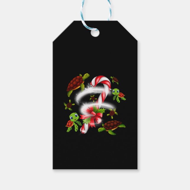 Schildkrötengift | Turtle Candy Sweet Christmas Geschenkanhänger (Vorderseite)