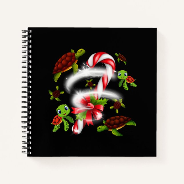 Schildkrötengift | Turtle Candy Sweet Christmas Notizbuch (Vorderseite)