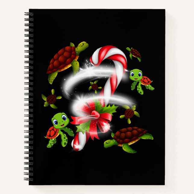 Schildkrötengift | Turtle Candy Sweet Christmas Notizbuch (Vorderseite)