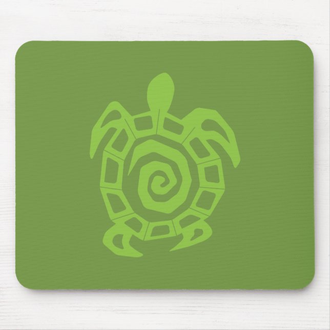Schildkrötengrün Mousepad (Vorne)