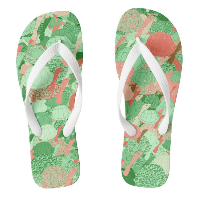 Schildkrötenherde Flip Flops (Fußbett)