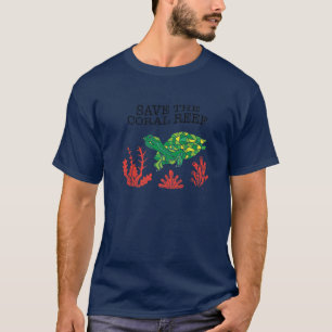 Schildkrötenkoralle Rettete das Korallenriff Envir T-Shirt