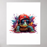 Schildkrötenkunst I cool niedliche Schildkröte