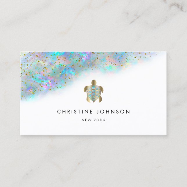 Schildkrötenlogo Visitenkarte (Vorderseite)