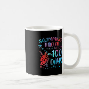 Schildkrötenmeer schwimmen durch 100 Tage Schultee Kaffeetasse