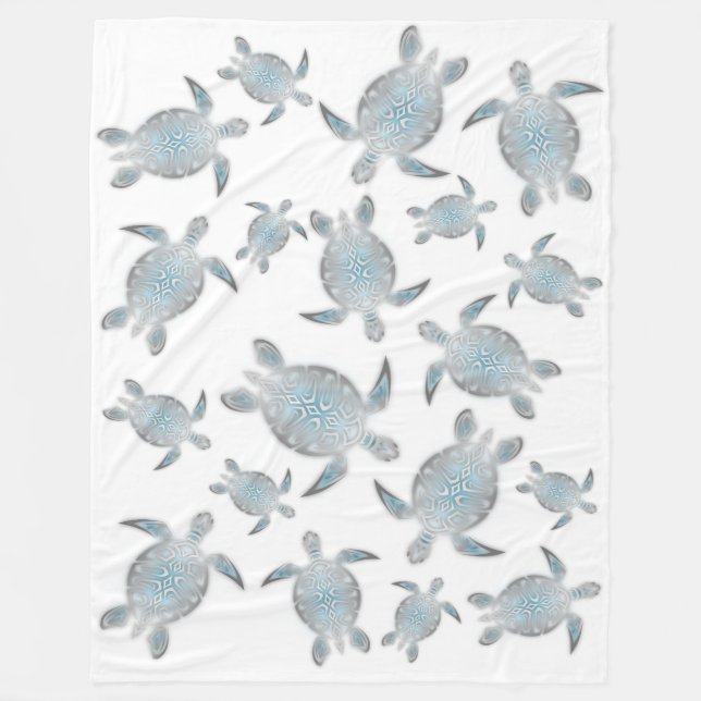 Schildkrötenmuster Fleecedecke (Vorderseite)
