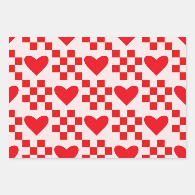 Schildkrötenmuster mit kleinen Quadraten Geschenkpapier Set (Vorderseite 2)