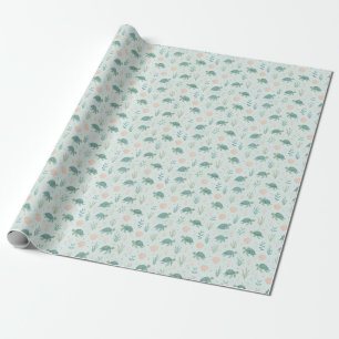 Schildkrötenmuster mit Meerespflanzen Geschenkpapier