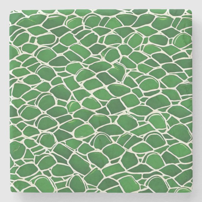 Schildkrötenmuster-Muschel Steinuntersetzer (Vorderseite)