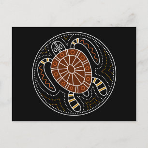 Schildkrötenmuster Postkarte