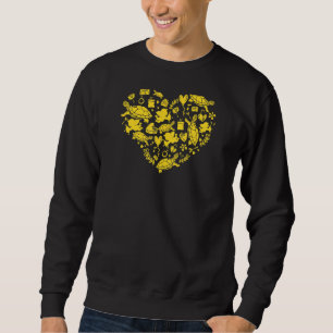Schildkrötenpaare Valentinstag Herzform Sweatshirt