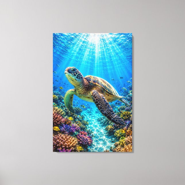 Schildkrötenparadies Leinwanddruck (Vorderseite)