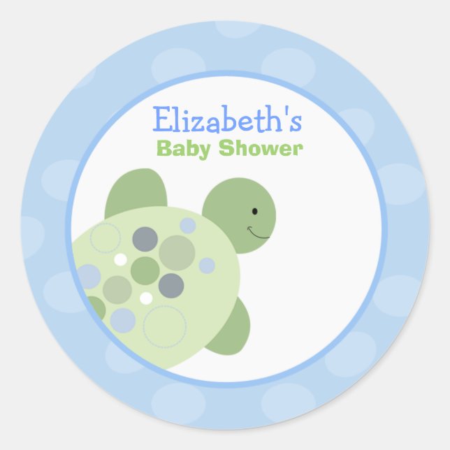 Schildkrötenriff Rund Custom Gevor Sticker (Vorderseite)