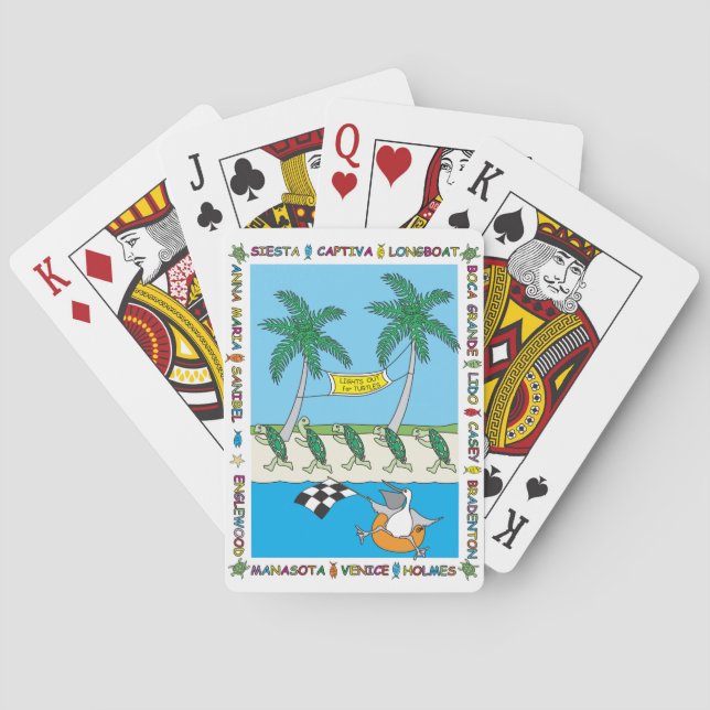 Schildkrötensaison Spielkarten (Rückseite)