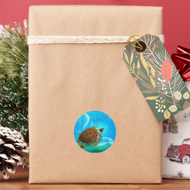 Schildkrötenschmierer Runder Aufkleber (Von Creator hochgeladen)