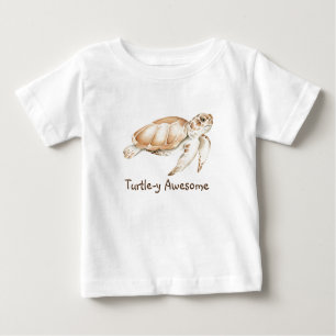 Schildkrötenspinner Wasserfarbe Phantastisch  Baby T-shirt