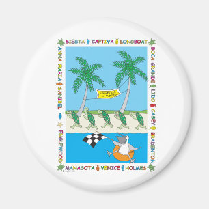 Schildkrötenstrände - Golfküste Floridas Magnet